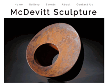 Tablet Screenshot of mcdevittsculpture.com